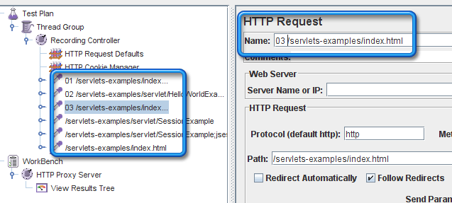 Ajout des ID item HTTP Request Ajout des ID item HTTP Request