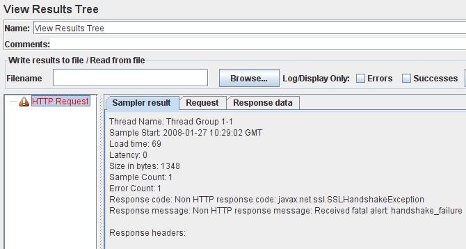 erreur « Non HTTP response code: javax.net.ssl.SSLHandshakeException »