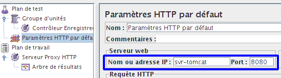 Configuration item HTTP Request Defaults