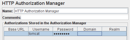 Login et Password dans l'élément authorization manager